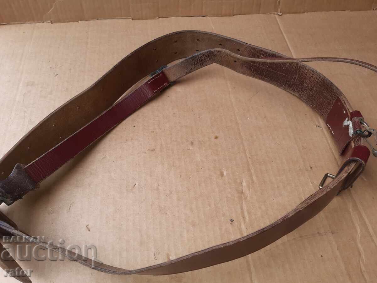 Παλαιός στρατιωτικός αξιωματικός ιμάντας με πορτοπέι, στολή - 6