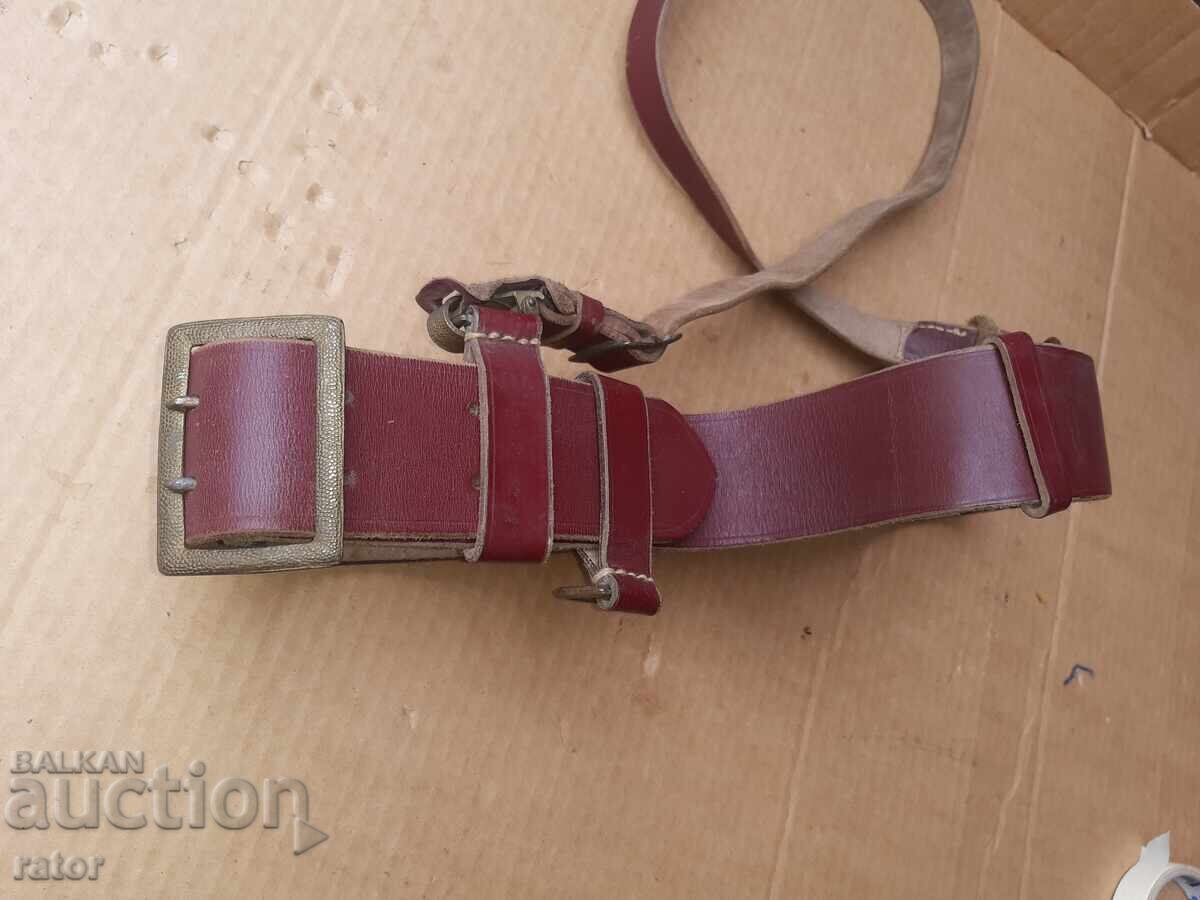 Παλαιός στρατιωτικός αξιωματικός ιμάντας με πορτοπέι, στολή