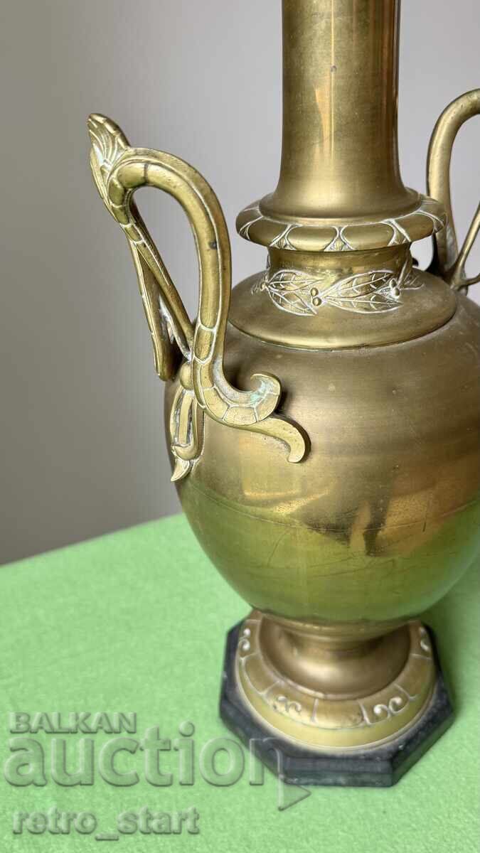 Παράδοση Αντίκα ορειχάλκινη λάμπα πετρελαίου