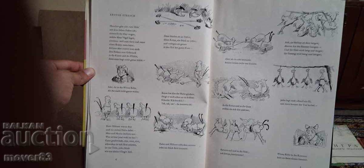 Auction  Wilhelm Busch. Comic Album. 1959. German Language