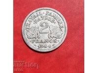 France/German occupation/-2 francs 1944