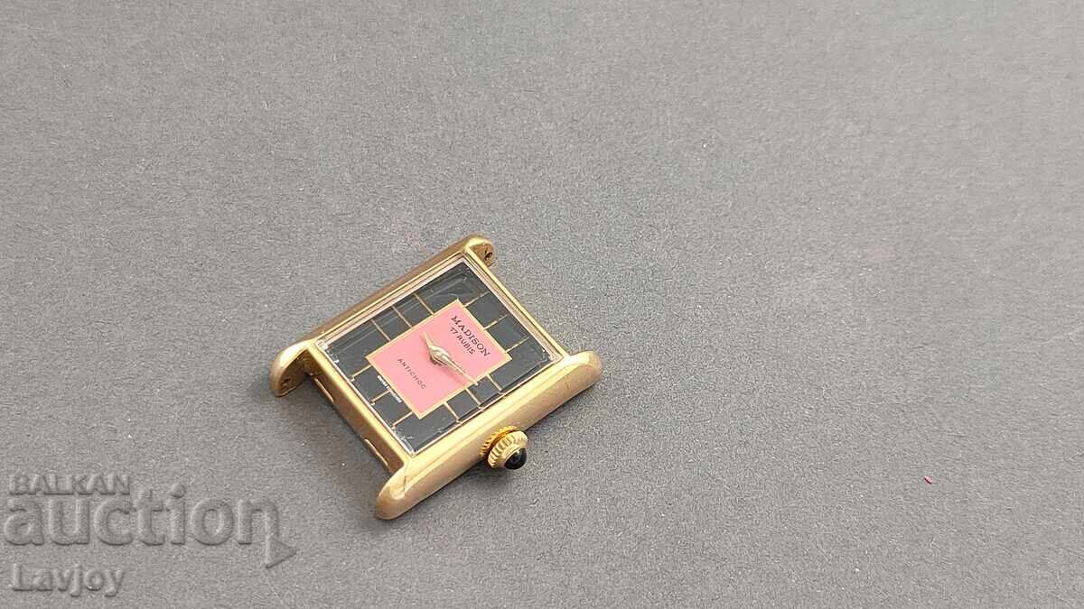 Madison ceas de mână de damă placat cu aur, de colecție 2 - 5