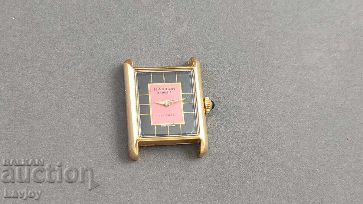 Madison ceas de mână de damă placat cu aur, de colecție 2 - 7