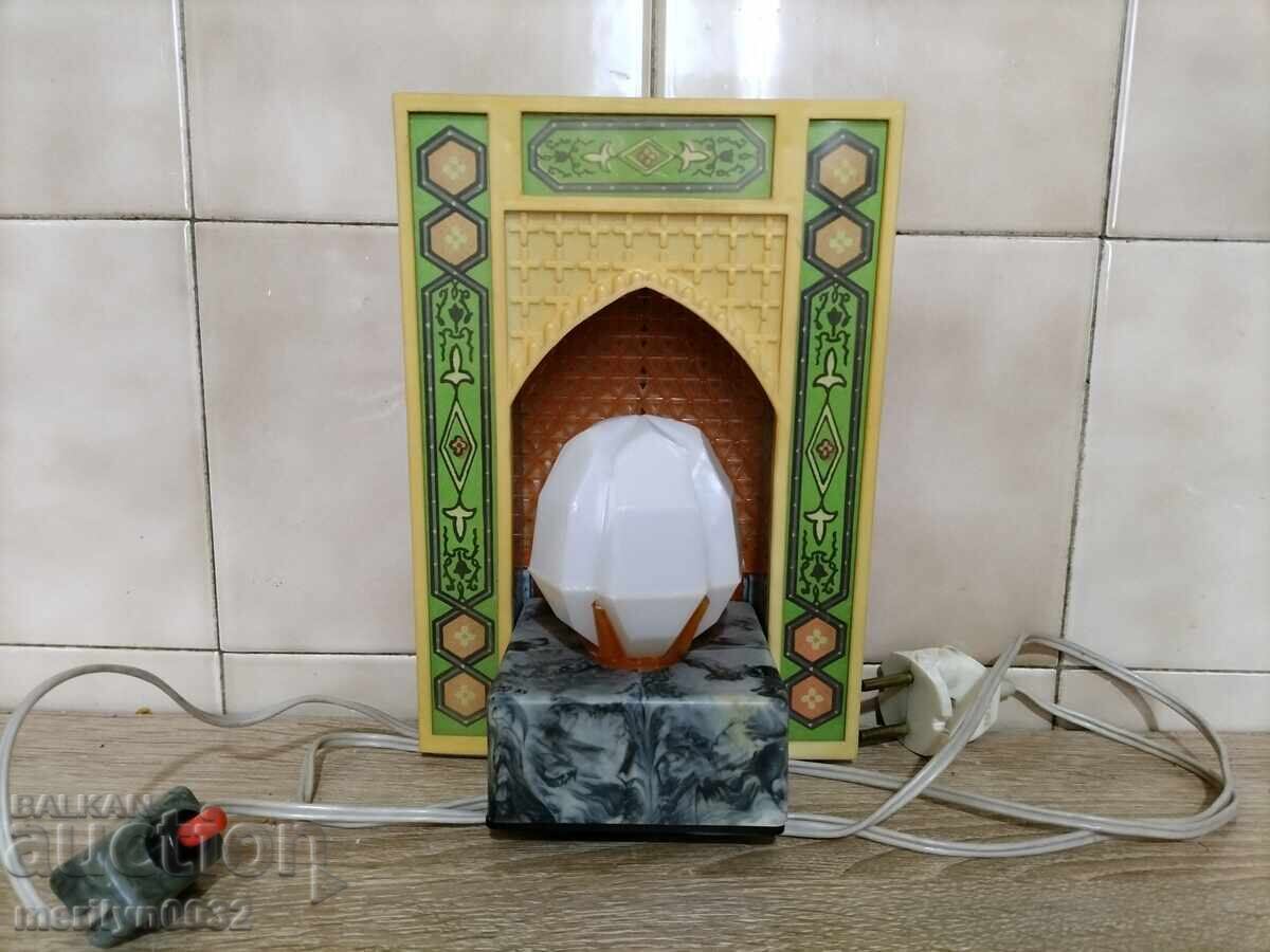 Λαμπατέρ επιτραπέζιο νυχτερινό φωτιστικό Σοβιετικής Ένωσης δεκαετία 70 ΛΕΙΤΟΥΡΓΙΚΟ