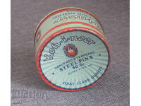 Cutie veche litografiată de tinichea pentru ace Kooh i Noor