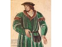 Old painting by artist Asen Popov 1895-1976