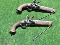 A pair of flintlocks