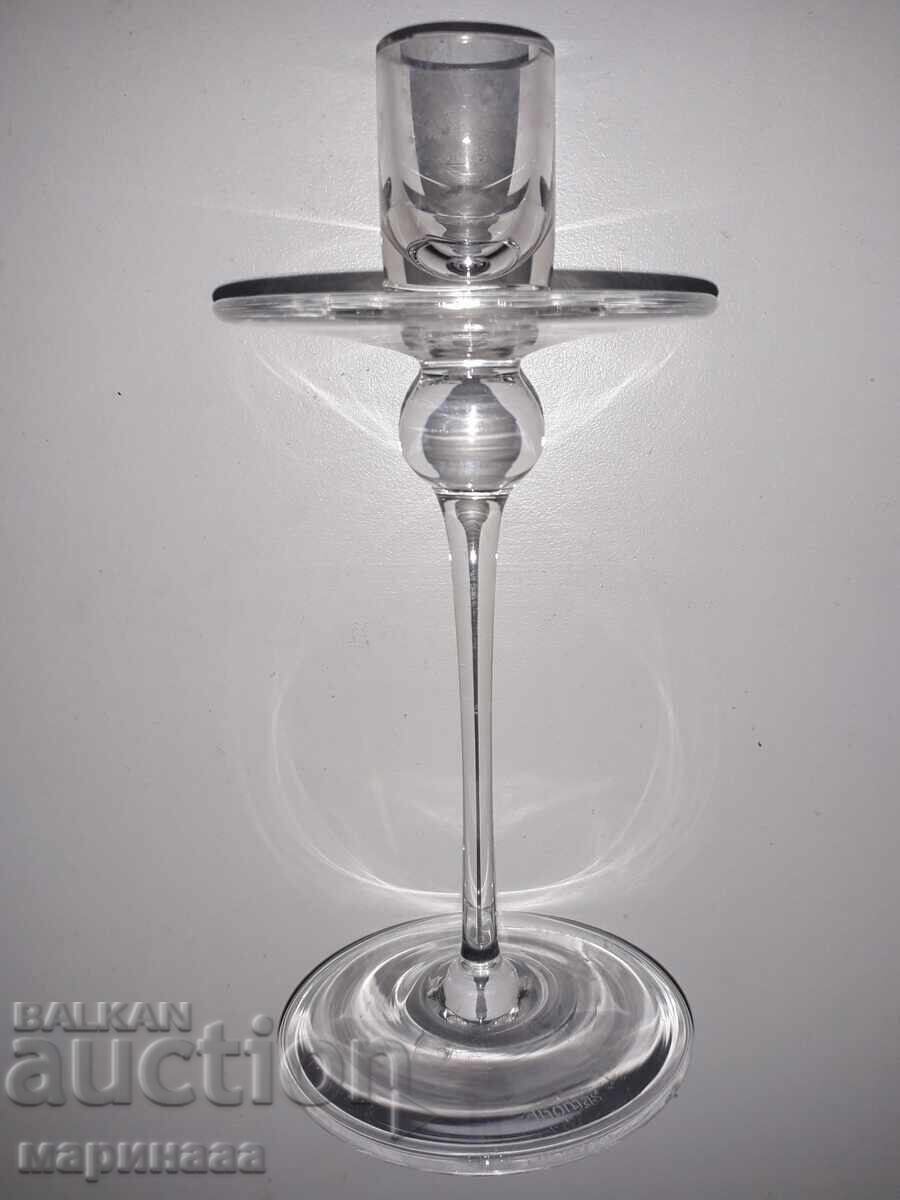 Κηροπήγιο. Κρύσταλλο. ''THOMAS'' με τιμή 8.00 BGN | € 4.09