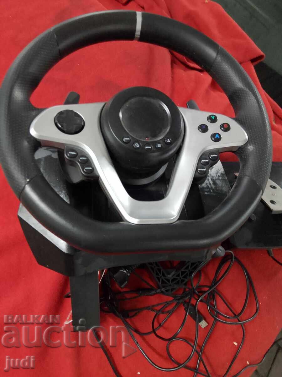 Genesis game with steering wheel and pedals with price 60.00 BGN | € 30.68