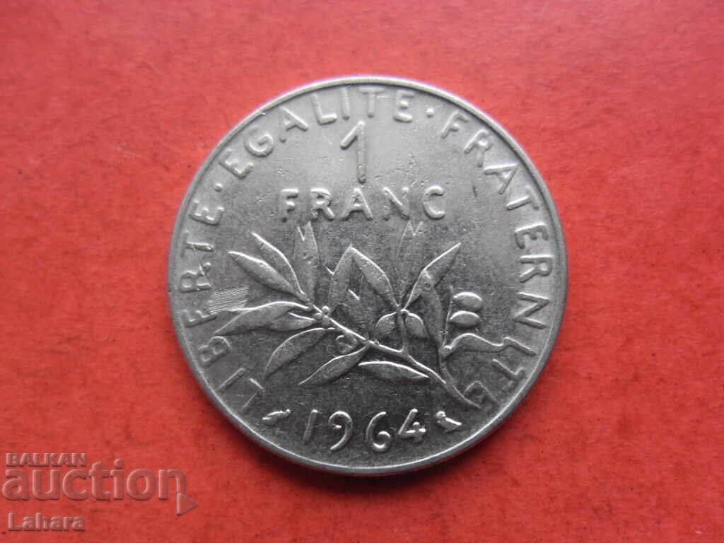 1 франк 1964 г. Франция 1 франк 1964 г. Франция