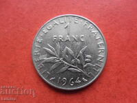 1 франк 1964 г. Франция
