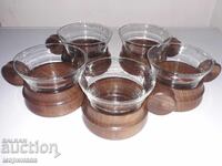 SET VECHI DE CEȘTI. LEMN, STICLĂ