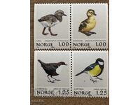 Norway - Birds (1980) - MNH - 2 pairs