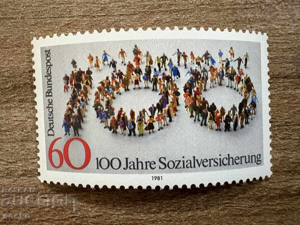 ФРГ/ГФР - 100 г. социално законодателство (1981) MNH