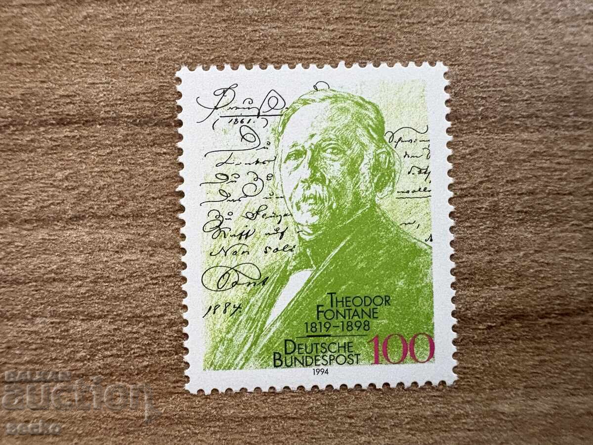 Germania - 175 ani de la nașterea lui Theodor Fontane (1994) MNH