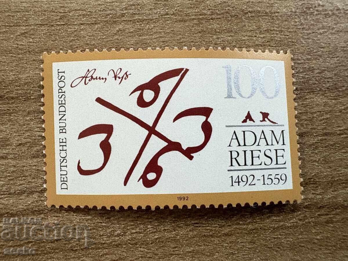Γερμανία - 500 γρ. από τη γέννηση του Adam Riese...(1992) MNH