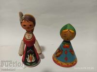 Two old wooden figures