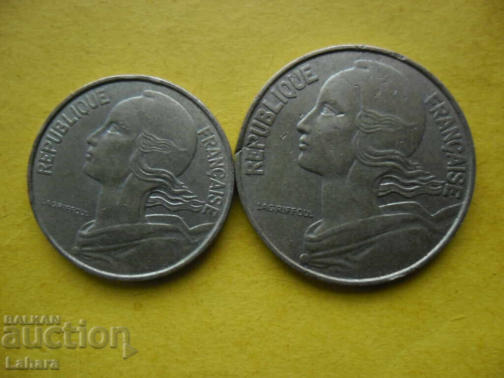 10 και 20 λεπτά 1986 Γαλλία με τιμή 0.50 BGN | € 0.26