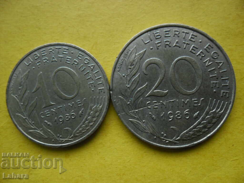 10 και 20 λεπτά 1986 Γαλλία