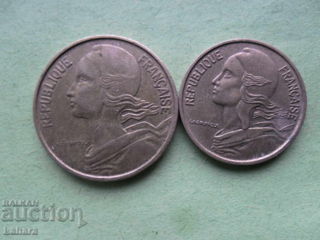 5 și 10 centime 1968 Franța cu preț 0.50 BGN | € 0.26