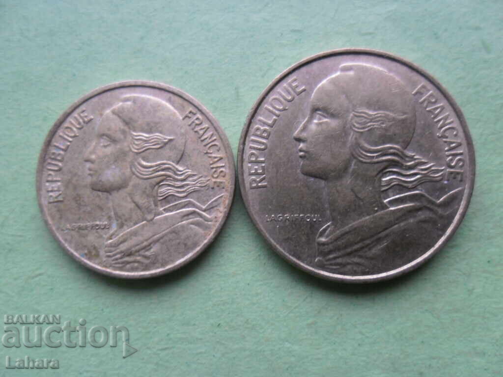 5 and 10 centimes 1985 France with price 0.50 BGN | € 0.26 5 and 10 centimes 1985 France with price 0.50 BGN | € 0.26
