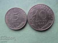 5 και 10 λεπτά 1983 Γαλλία