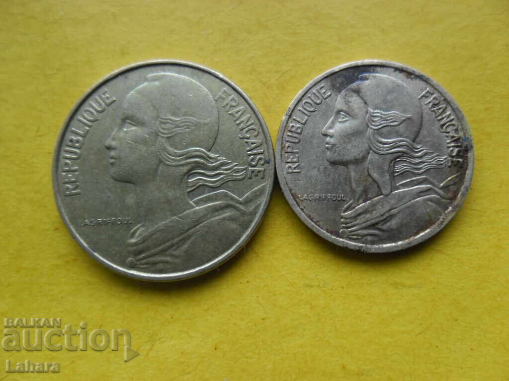 5 и 10 сантима 1978 г. Франция с цена 0.50 лв. | € 0.26 5 и 10 сантима 1978 г. Франция с цена 0.50 лв. | € 0.26