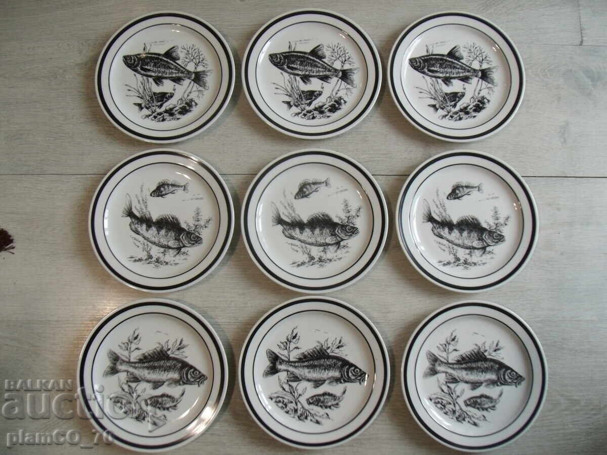 №*8071 комплект 9 броя стари порцеланови чинии - COLDITZ - 7