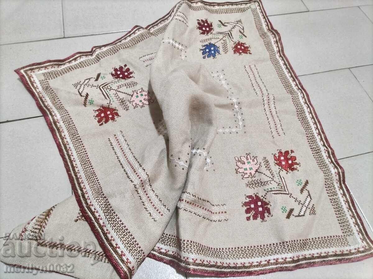 Delivery of Old embroidered check, tablecloth, milo, Bulgarian embroidery