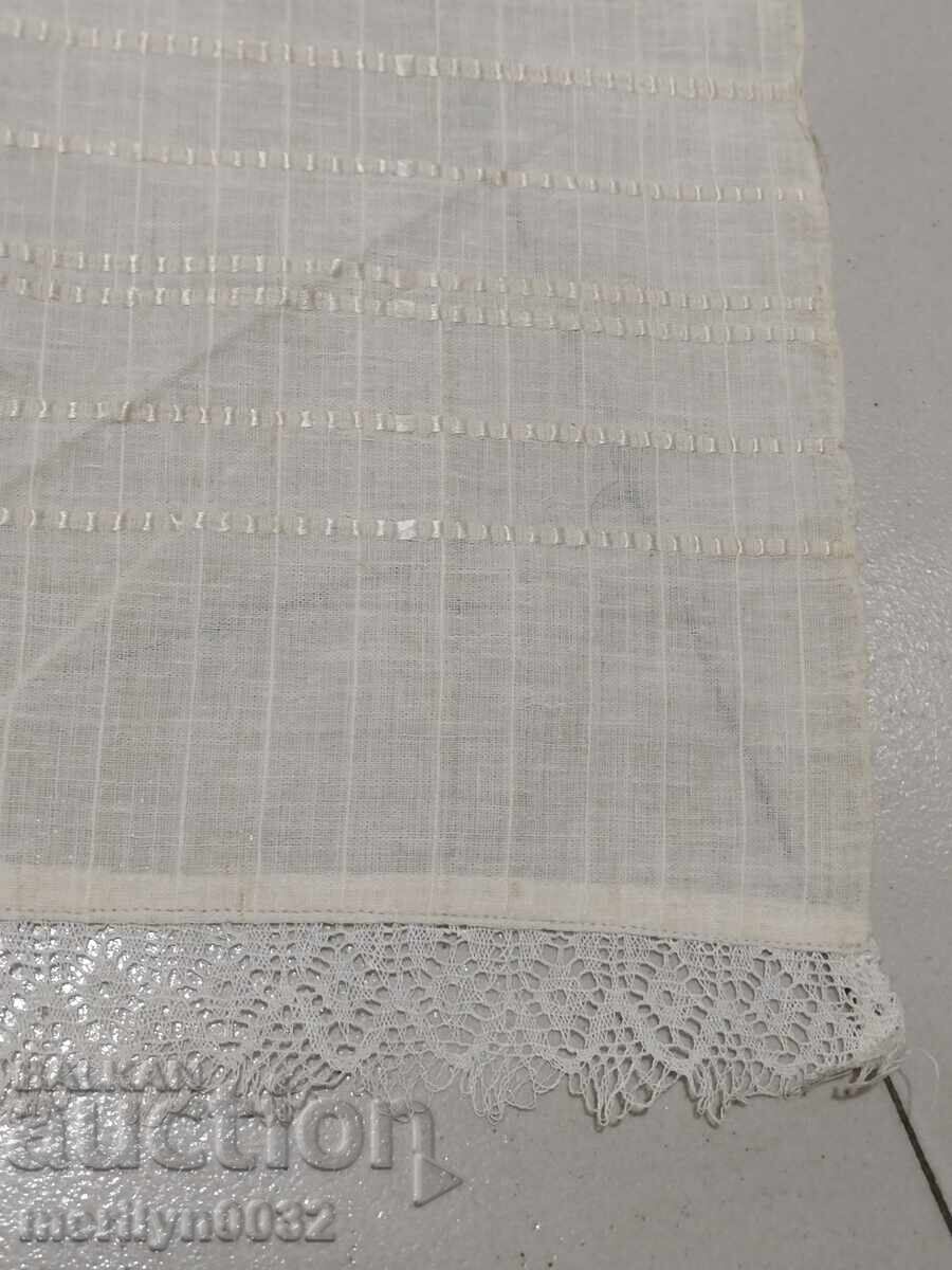Old fringed cloth with lace, knitting, fringe with embroidery with price 43.00 BGN | € 21.99