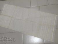 Old fringed cloth with lace, knitting, fringe with embroidery