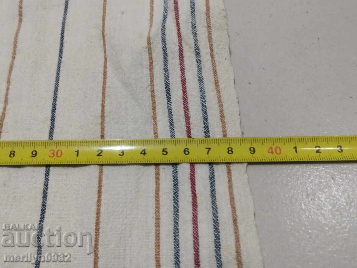 Стара кенарена кърпа с  дантела, плетка, кенар с бродерия - 5