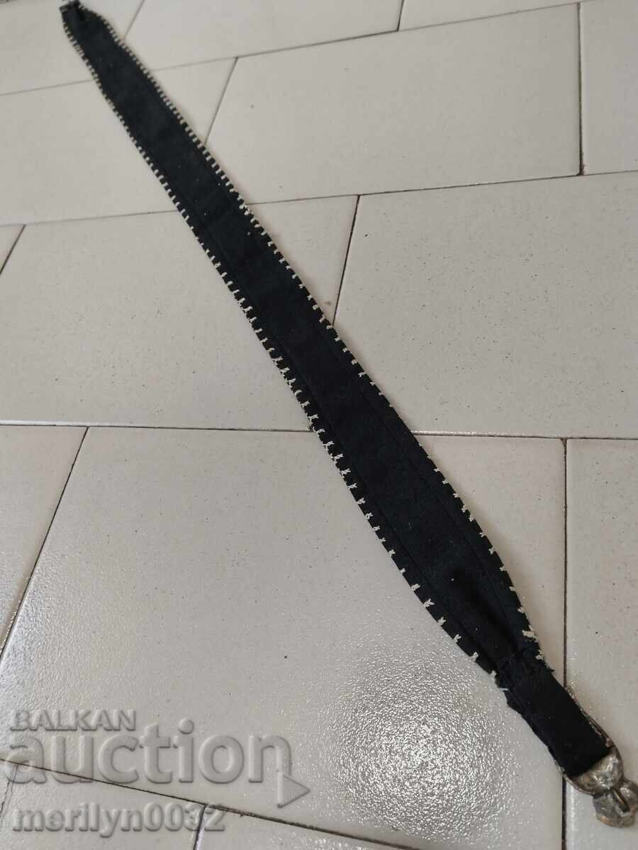 Delivery of Old hand-embroidered belt with belt buckles belt buckle folk costume