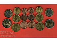 СЛОВЕНИЯ SLOVENIA 1 2 5 10 20 50 цент 1 2 евро БИМЕТАЛНА UNC