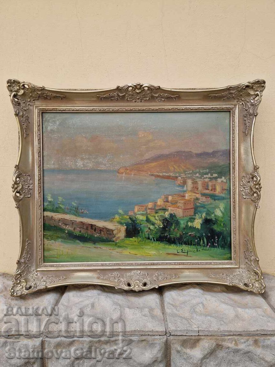 Veche minunată pictură antică în ulei cu preț 255.00 BGN | € 130.38