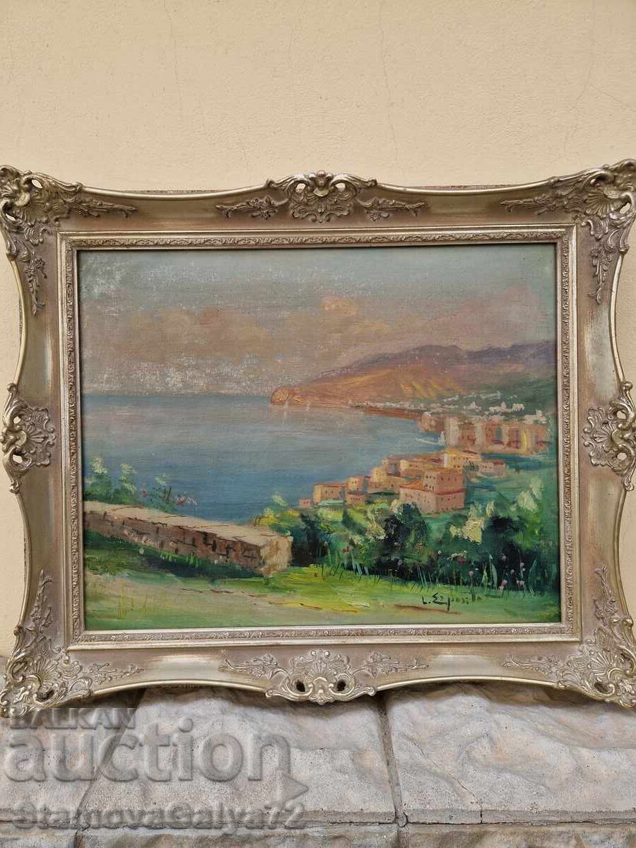 Auction  Old wonderful antique oil painting