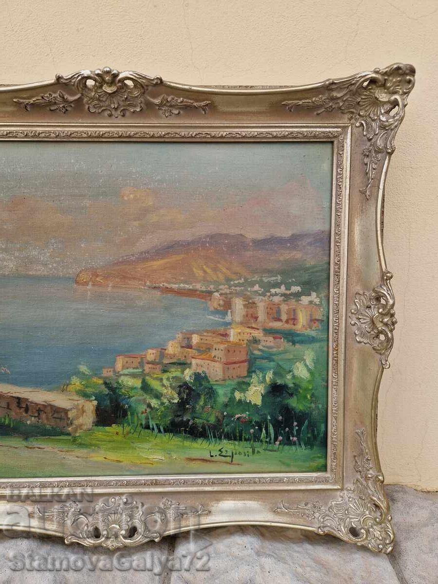 Delivery of Old wonderful antique oil painting