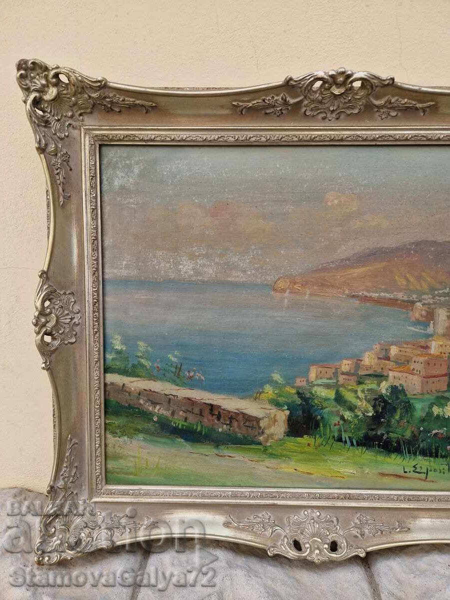 Old wonderful antique oil painting - 5