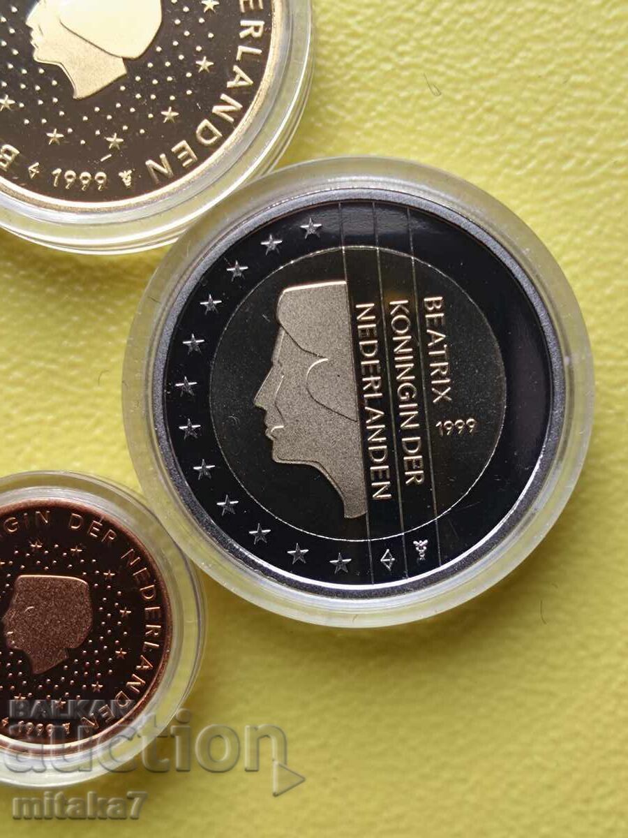 Лот евро монети 1999 година, Нидерландия - 5