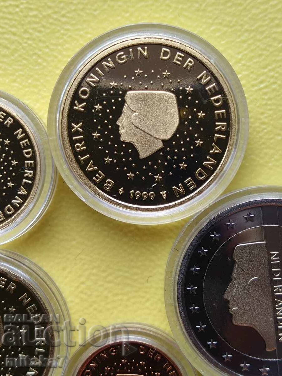 Lot of Euro coins from 1999, Netherlands - 6
