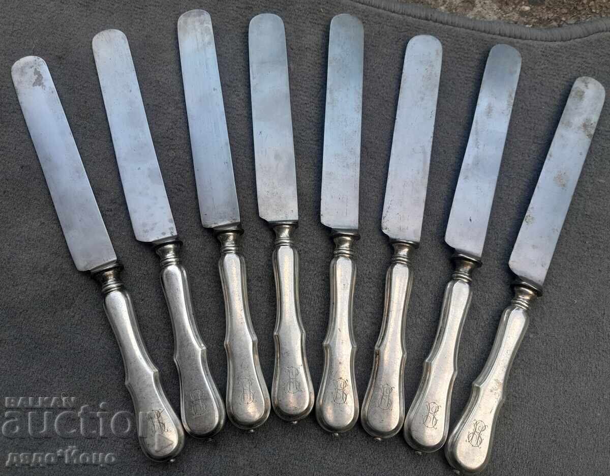 Auction  Berndorf 100 year old 8 pieces Alpaca Silver heavily silver-plated