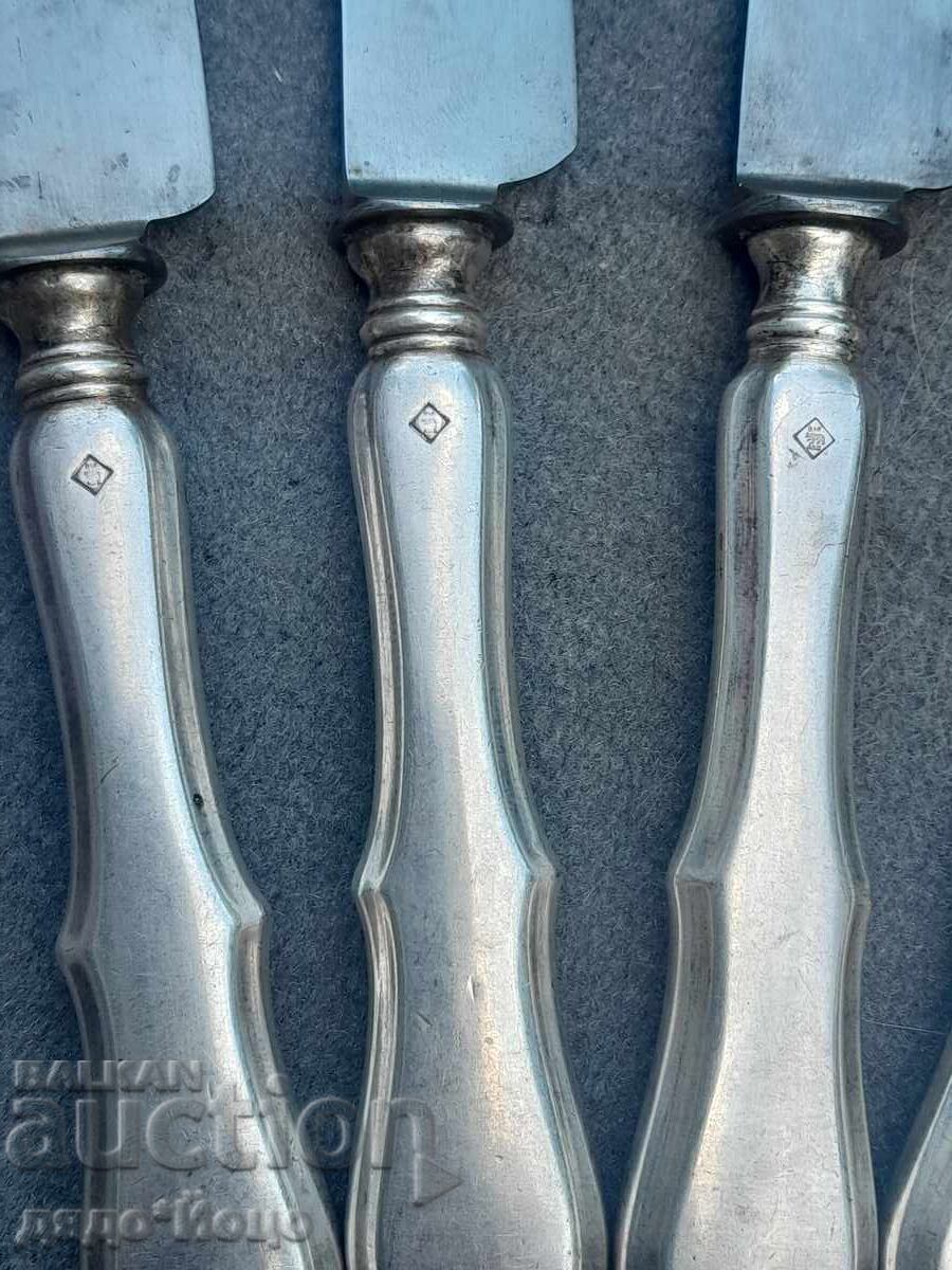 Berndorf 100 year old 8 pieces Alpaca Silver heavily silver-plated - 5