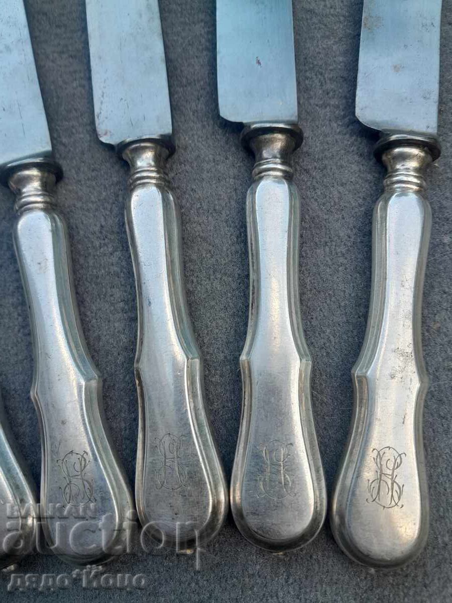 Berndorf 100 year old 8 pieces Alpaca Silver heavily silver-plated - 6