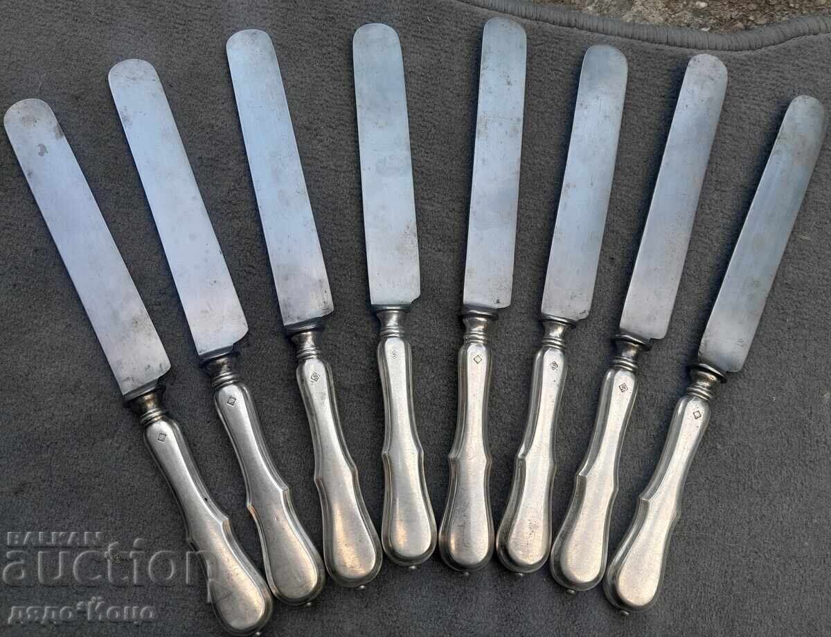Berndorf 100 year old 8 pieces Alpaca Silver heavily silver-plated