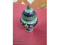 Cutie veche, email, cloisonné 10cm