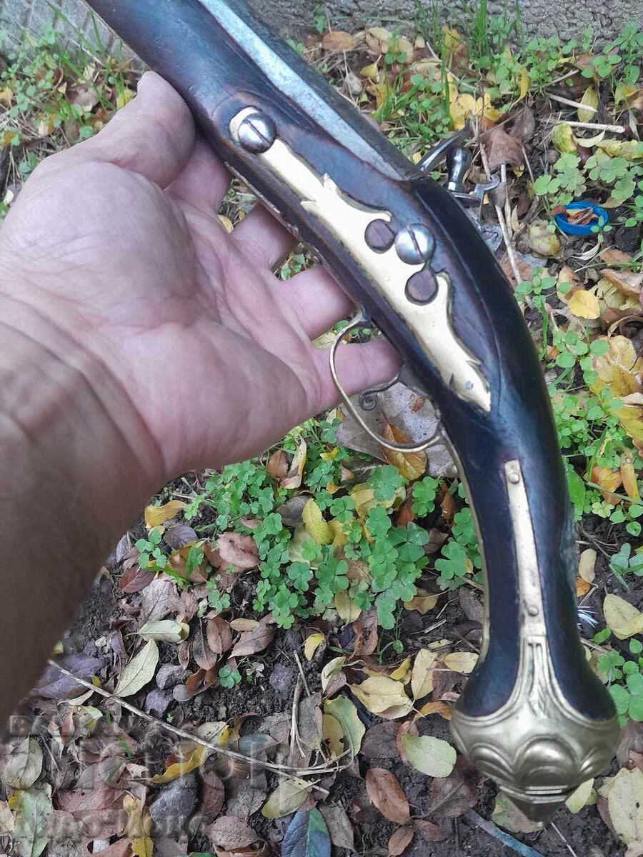 Auction  Unique Ottoman Balkan Flintlock Pistol Working Mechanism