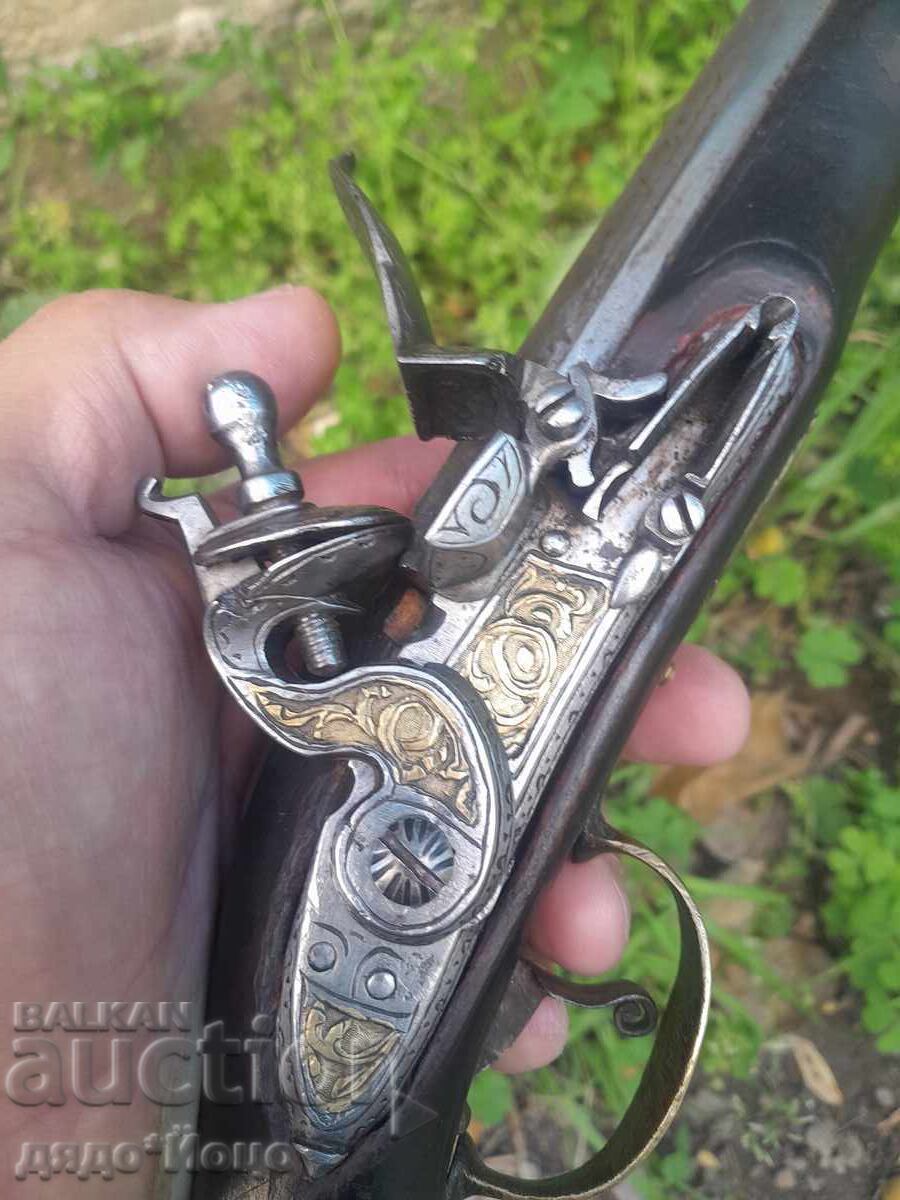 Unique Ottoman Balkan Flintlock Pistol Working Mechanism - 6