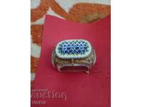 Cutie de bijuterii antic, bronz, aurire