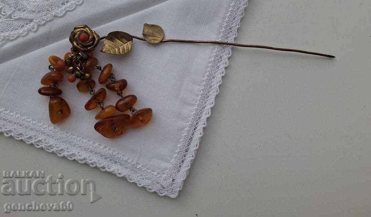 Ac de păr cu chihlimbar natural baltic - 6