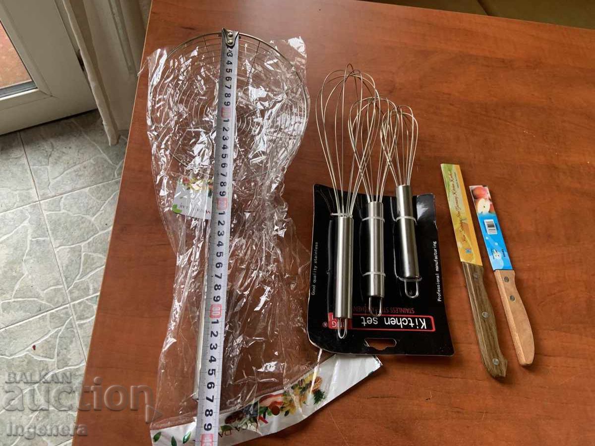 Delivery of LOT KNIFE-2 PCS. GEVGIR AND MIXERS SET-NEW